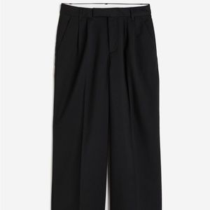 HM Wide Leg Dress Pants Black